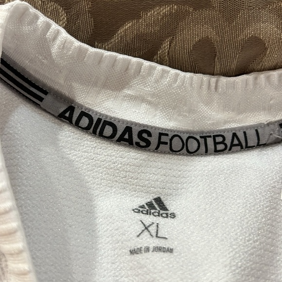 Brand New Adidas Football Team Activewear White & Blue Jersey Shirt! - Picture 10 of 10
